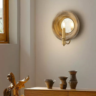Boundary Rustic Wood Wall Sconce