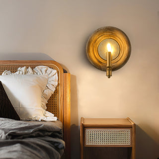Boundary Rustic Wood Wall Sconce