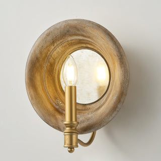 Boundary Rustic Wood Wall Sconce