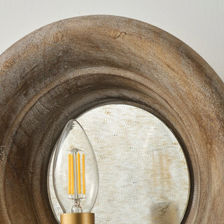 Boundary Rustic Wood Wall Sconce