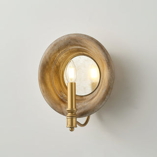 Boundary Rustic Wood Wall Sconce