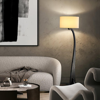 Cura Flowing Wood Floor Lamp