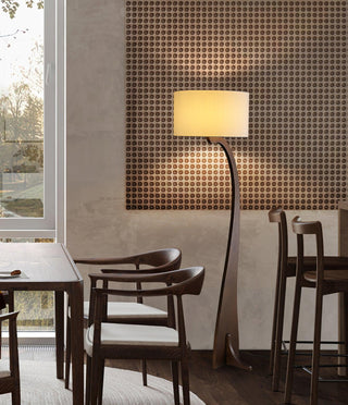 Cura Flowing Wood Floor Lamp