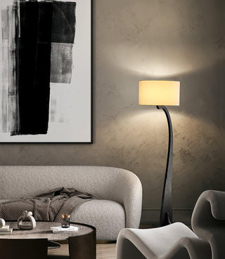Cura Flowing Wood Floor Lamp