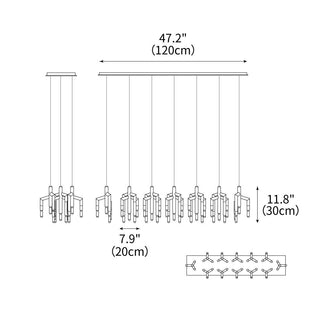 Silva Modern Brass Chandelier