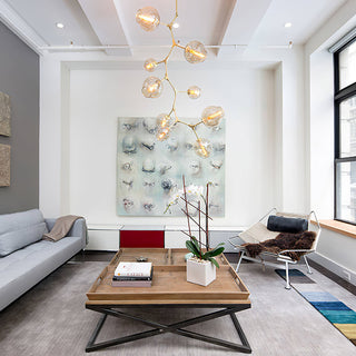 Bifurcation Contemporary Metal Chandelier