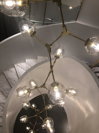 Bifurcation Contemporary Metal Chandelier