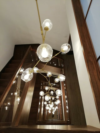 Bifurcation Contemporary Metal Chandelier