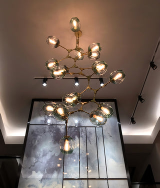 Bifurcation Contemporary Metal Chandelier