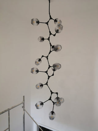 Bifurcation Contemporary Metal Chandelier