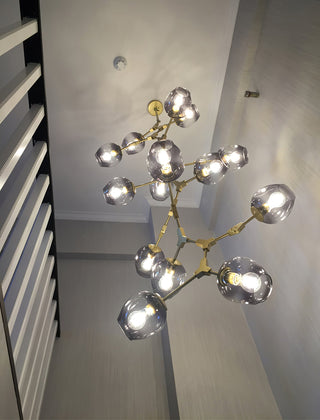 Bifurcation Contemporary Metal Chandelier