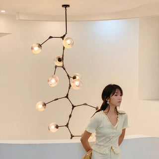 Bifurcation Contemporary Metal Chandelier