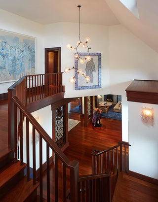 Bifurcation Contemporary Metal Chandelier