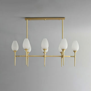 Brass Blossom Luxury Glass Chandelier