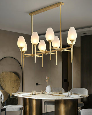 Brass Blossom Luxury Glass Chandelier