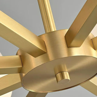 Brass Blossom Luxury Glass Chandelier