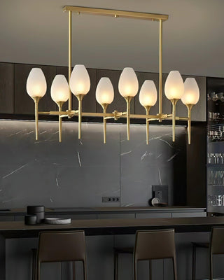 Brass Blossom Luxury Glass Chandelier