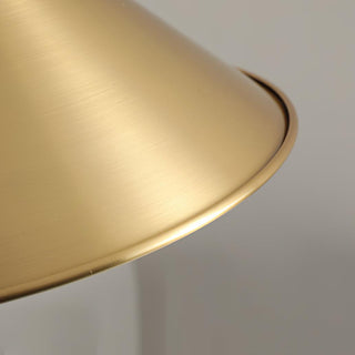Cone Farmhouse Brass Pendant Light
