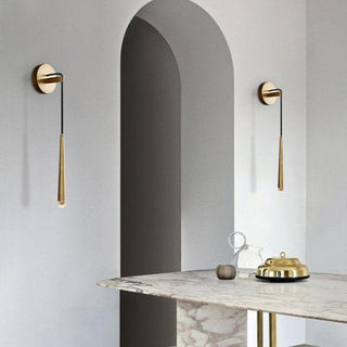 Eclat Minimalist Brass Wall Light