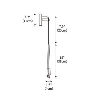 Eclat Minimalist Brass Wall Light