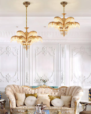 Brad Opulent Palm Frond Chandelier