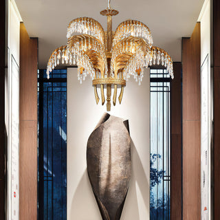 Brad Opulent Palm Frond Chandelier