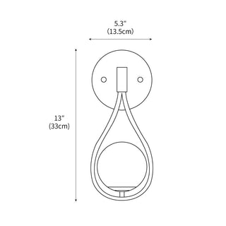 Veyra Minimalist Brass Wall Light