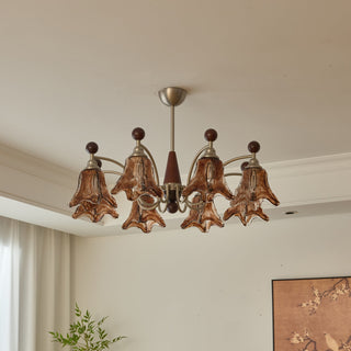 Loretta Vintage Art Glass Chandelier