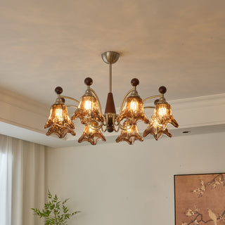 Loretta Vintage Art Glass Chandelier