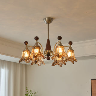 Loretta Vintage Art Glass Chandelier