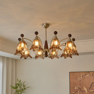 Loretta Vintage Art Glass Chandelier