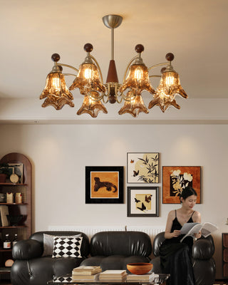 Loretta Vintage Art Glass Chandelier
