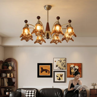 Loretta Vintage Art Glass Chandelier