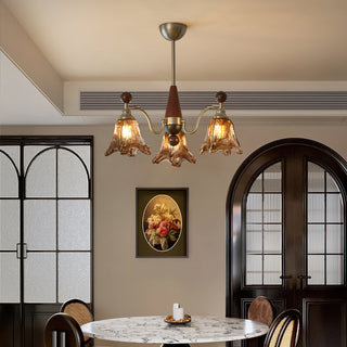 Loretta Vintage Art Glass Chandelier