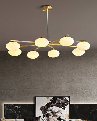 Ivar Modern Brass Glass Chandelier