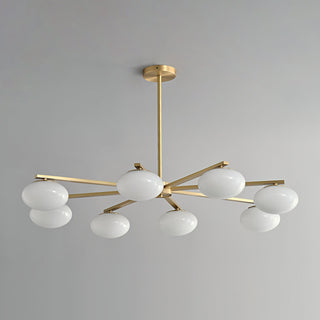 Ivar Modern Brass Glass Chandelier