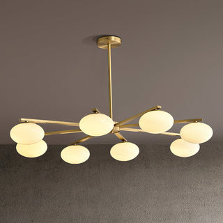 Ivar Modern Brass Glass Chandelier