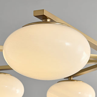 Ivar Modern Brass Glass Chandelier