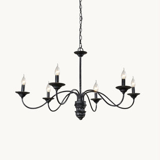 Brighton Vintage Black Candle Chandelier