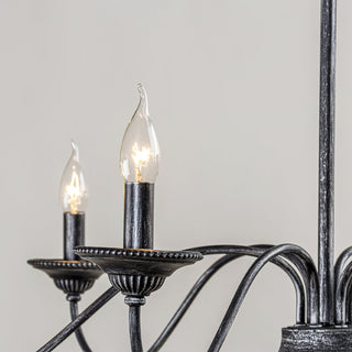 Brighton Vintage Black Candle Chandelier