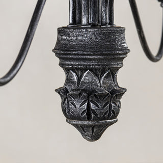 Brighton Vintage Black Candle Chandelier