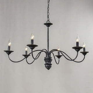 Brighton Vintage Black Candle Chandelier