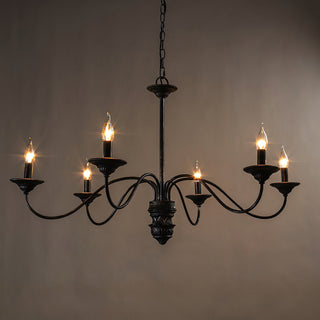 Brighton Vintage Black Candle Chandelier