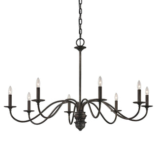Brighton Vintage Black Candle Chandelier