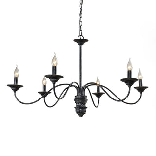 Brighton Vintage Black Candle Chandelier