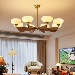 Orion Mid-Century Petal Chandelier