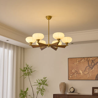 Orion Mid-Century Petal Chandelier
