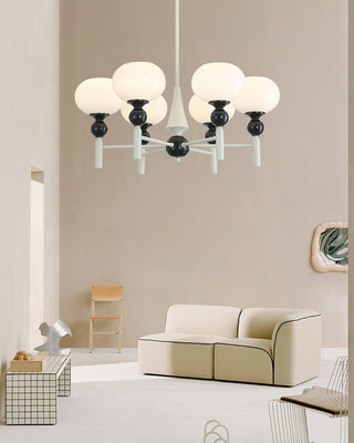 Bubbly Modern Glass Orb Chandelier