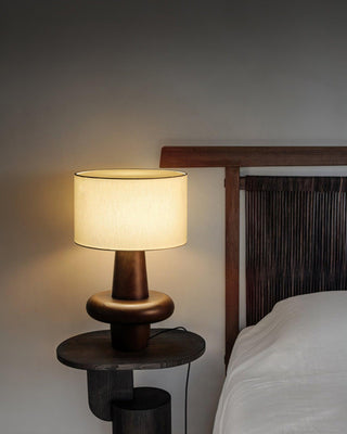 Zen Toroidal Wood Table Lamp