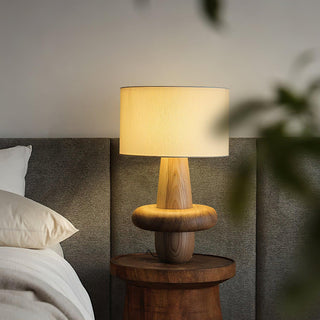 Zen Toroidal Wood Table Lamp